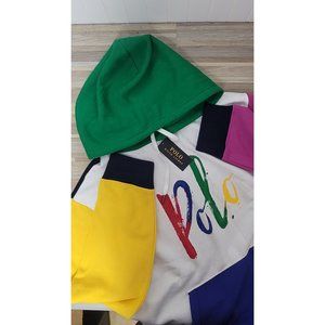 Polo Ralph Lauren Logo Hoodie Sweatshirt, Multi Colored, Size XL